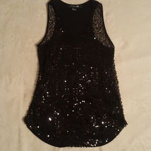 Sequin tank top